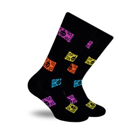 Skunk Socks Papel Picado Calcetines de vestir, Hombres y Mujeres