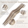 Elailite Tape in Hair Extensions Human Hair Real Human Hair