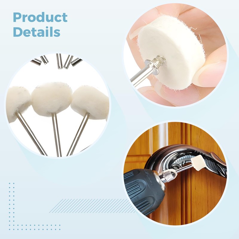 140 PCS Polishing Kit Compatible with Dremel, Polishing Bits &