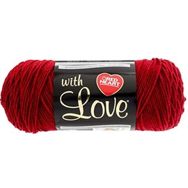 Red Heart Red Heart With Love Yarn-24/Pk-Berry, 24/Pk, Berry Red 24 Pack