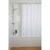 Croydex Stellar Water-Resistant Textile Shower Curtain, 1800 x 1800mm