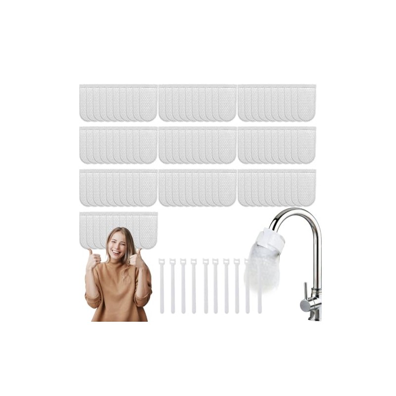 Faucet Filter Cotton Bag, 50/100 PCS Faucet Filter Bags for