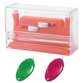 Needle Threaders,1PC Double Holes Automatic Needle Threader with 2 Pcs Plastic Needle Threader,Sewing Threading Tool Needle Insertion Tool for Sewing Clothes DIY Crafts