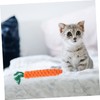 GANAZONO 4Pcs Cotton Rope Carrot Chew for Cats Durable Teeth