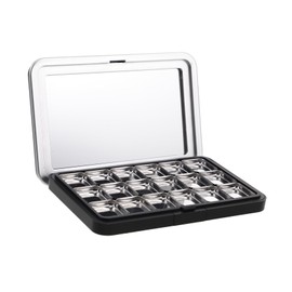 Beavorty 1 Empty Makeup Palette Versatile Refillable Eyeshadow Box for Lipstick Blush Highlighter Compact Travel Friendly Design Matte