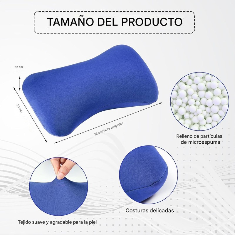 Almohada Cervical de Microperlas - Almohada de Viaje con Microesferas,Cojín