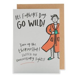 UK Greetings Kindred - Go Wild Turn Up The Thermostat - Father's Day Card