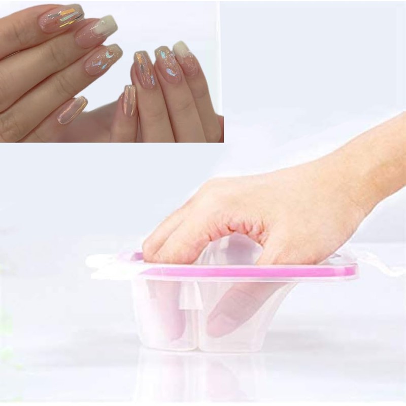 LIDOUK 2 Pieces Nail Soaking Bowl Nail Art Hand Soak
