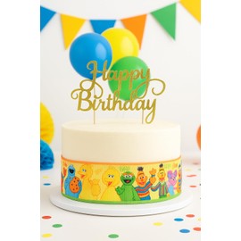 2 Metres x 22mm Sesame Street Ribbon Grosgrain Ribbon Ideal for Hair Bows Gift Wrapping Party Decorations