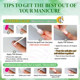 KQueenest Dark Brown Press on Nails Short Medium Square Glue on Nails Set Solid Color Fake Nails Short Coffin Acrylic Nails Reusable Press on Gel Nails for Women Finger Decoration in 24 Pcs