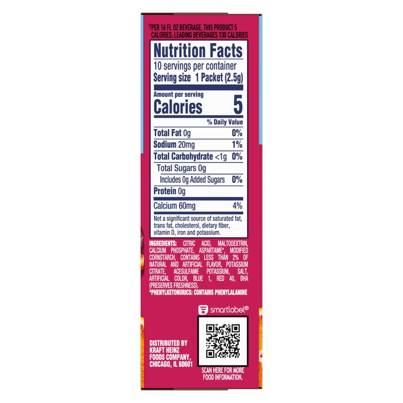 Crystal Light Fruit Punch Artificially Flavored Powdered Drink Mix, 10