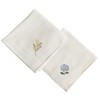 Imabari Towel Handkerchief, Flower Iroha Stitch, 9.8 x 9.8 inches