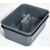 TRUSCO Soft Tote Tray, Dark Gray KTLPE-DG