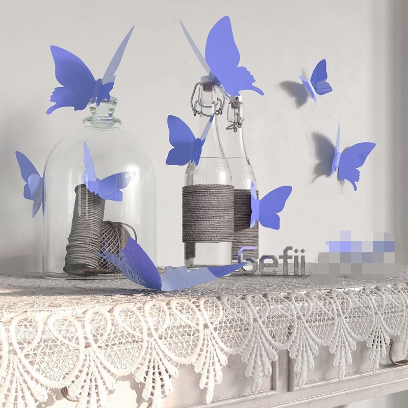 Jaamso Royals '3D Butterflies' Wall Sticker (Vinyl, 13 cm x