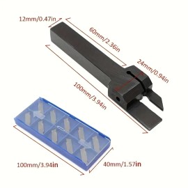 ZHOUZIMI Lathe Grooving Tool Parting Grooving Cut-Off MGMN300-M Carbide Inserts For MGEHR