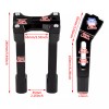 HDBUBALUS Pullback 10" Riser Clamp For Harley 1" 1.25" Handlebar