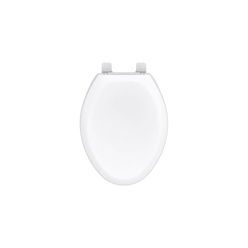 Gerber Elongated Toilet Seat with Cover, Soft Close, No Slam,