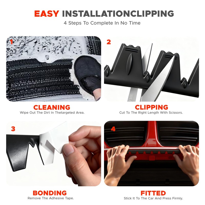 Universal Front Bumper Scrape Guard Skid Plate Protection Guard Anti-Scratch