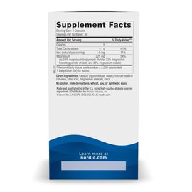 Nordic Naturals | Suplemento Alimenticio | Complejo de Magnesio | 90 Cápsulas | 100% Puro | Sin OMG