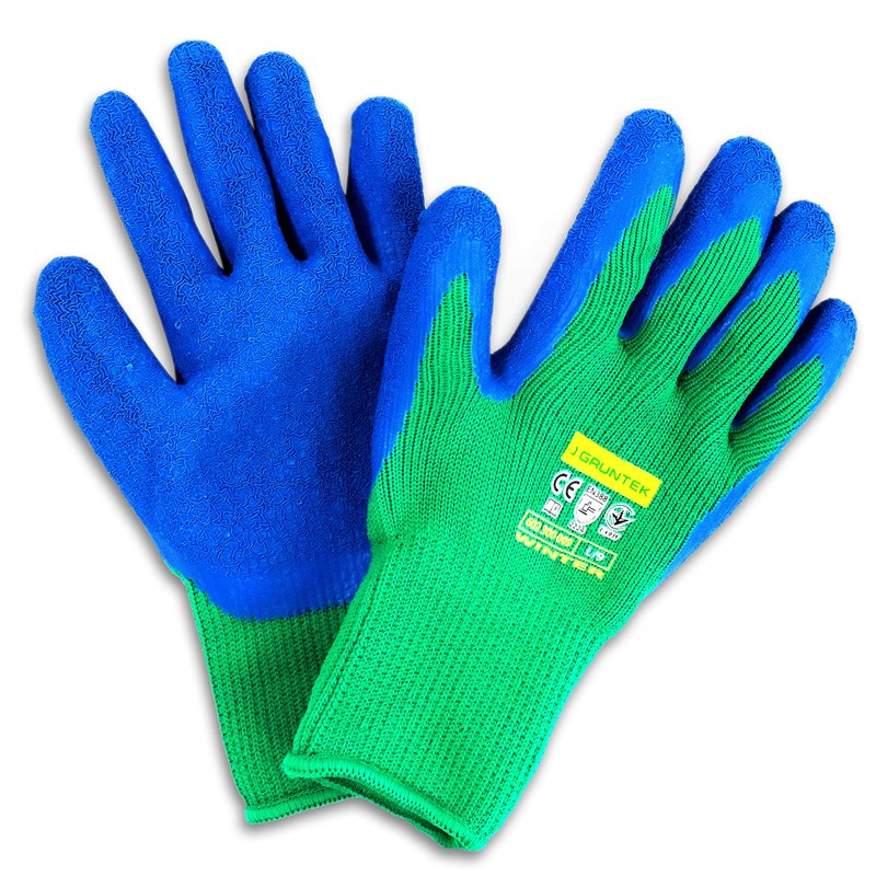 GRÜNTEK 4 Pairs of Protective Thermal Winter Gardening Work Gloves