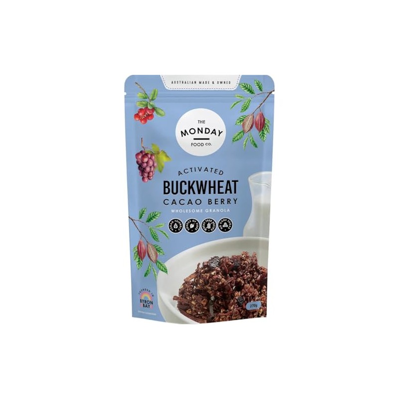 The Monday Food Co. Activated Buckwheat Granola Cacao Berry 270g