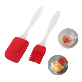 Importeek Espatula Miserable + Brocha Silicon Reposteria Cocina Pastel