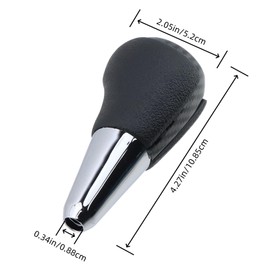 1 Pcs Shift Knob Cover Suitable for Toyota Prius C 2012-2017 Camry 2012-2017 Corolla 2014-2018 Yaris 2015-2017 Rav4 2013-2017, Black