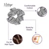 Jumbo Cotton Scrunchie Hair Tie - Light Heather