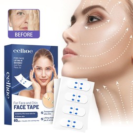 Beavorty Pcs Face Lifting Tape Invisible Face Wrinkle Patches for Skin Tightening Firming Neck Cheek Lift Tape for Women