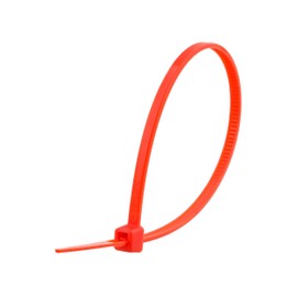 Secure 6 Inch Red 18 lb Miniature Nylon Cable Tie - 100 Pack