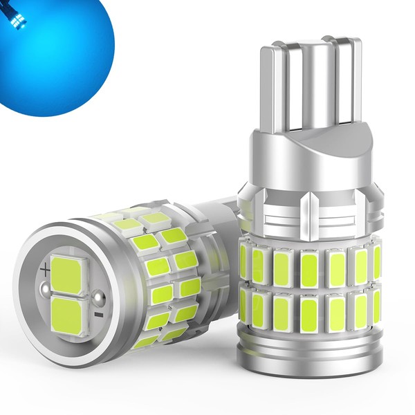 12V-24V Car T10 LED Ice Blue Explosive Light 2 LED