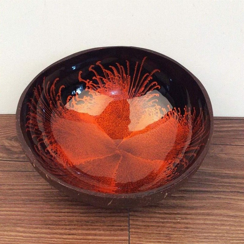 Cabilock Natural Coconut Bowl Shell Bowls Key Bowl for Entryway