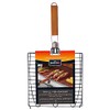 Mr. Bar-B-Q 06623X Triple Non Stick Fish Basket, Black