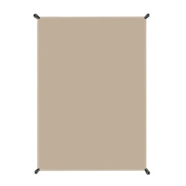 Farfly Leisure Sheet, Compact, Waterproof, Picnic Sheet, Lightweight, Integrated Storage Bag, Carabiner, 210D Fabric, Beige, 27.6 x 43.3 inches (70 x 110 cm)