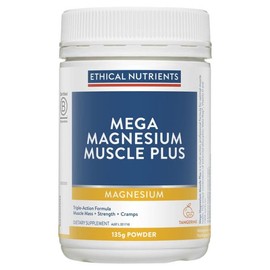 Ethical Nutrients Buy Ethical Nutrients Mega Magnesium Muscle Plus Powder Tangerine 135g Online