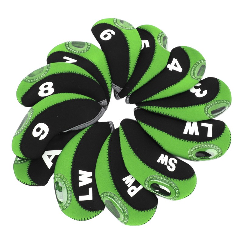 12 PCS Golf Club Head Covers Golf Iron Pole Number