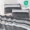 Dobuyly Grey Queen Quilt Set, Boho Bedspread Queen Size, Striped