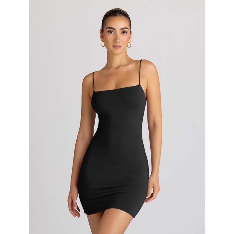 LILLUSORY Women's Mini Sexy Bodycon Dress 2025 Summer Going Out