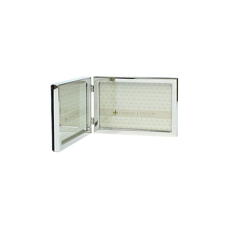 Lawrence Frames Metal Frame, Standard, Silver, 6x4 Double