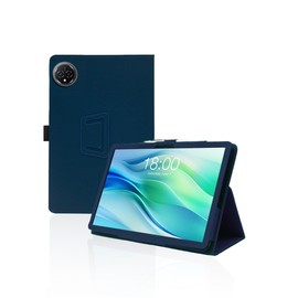 for FEONAL D126 11 Inch Android 14 Tablet Case,Folding Stand Protective Cover with Pencil Holder and Wrist Strap,Full Protection, Premium PU, Scratch Resistant(Blue)