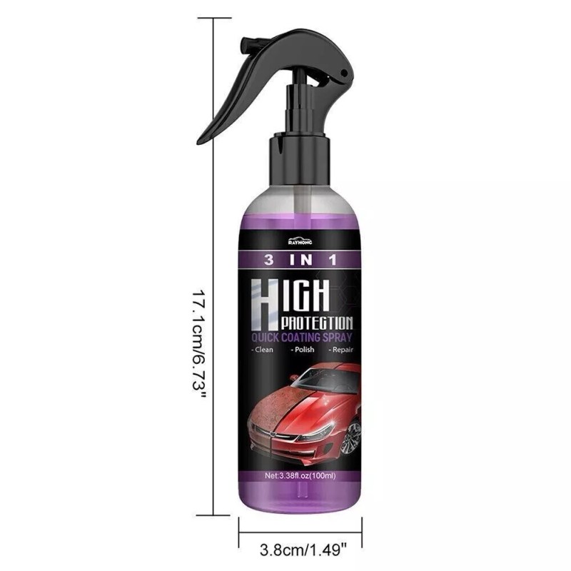 Ameribox 3-in-1 High Protection Quick Car Coat Ceramic Coating Spray