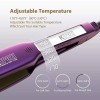 KIPOZI Flat Iron Hair Straightener Negative Ion Titanium Wide Plate