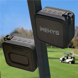 iREKYS 2 Packs Magnetic Golf Cart Speaker. Bluetooth Golf Speaker Waterproof IPX7 & Shockproof, Wireless Loud Stereo Sound Speakers for 18 Hour Battery Golf Accessories Gifts for Men