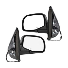 KarParts360 For Ford Bronco 1992 93 94 95 1996 Door Mirrors Driver And Passenger Side | Pair | Textured Black | Power | Heated | Manual Folding | For FO1321168, FO1320168 | F5TZ17682C, F5TZ17683C