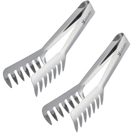 MSY BIGSUNNY 2 Pack Pasta Tong, Stainless Steel Food Tong Serving Tong, Spaghetti Tongs
