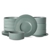 Stone Lain Lusso Stoneware Dinnerware Set, 16-Piece-Service for 4