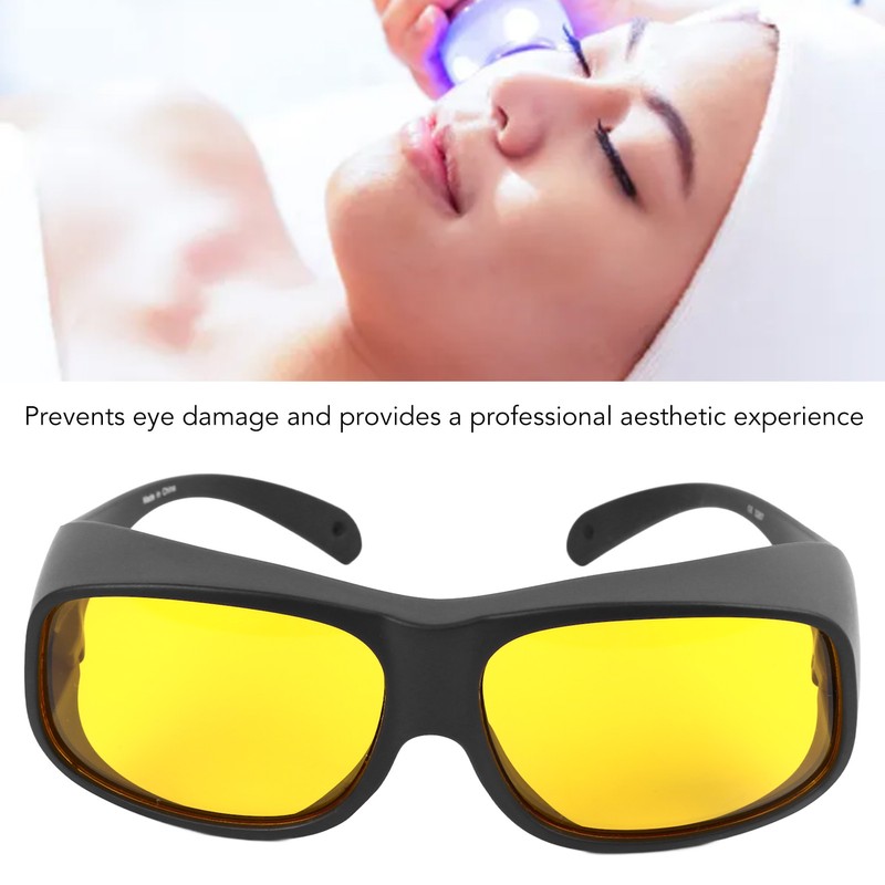 Blue Blocking Light Goggles 200 to 590nm Comfortable Black Frame