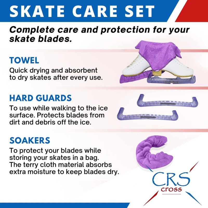 CRS Cross Skate Guards, Soakers & Towel Gift Set -