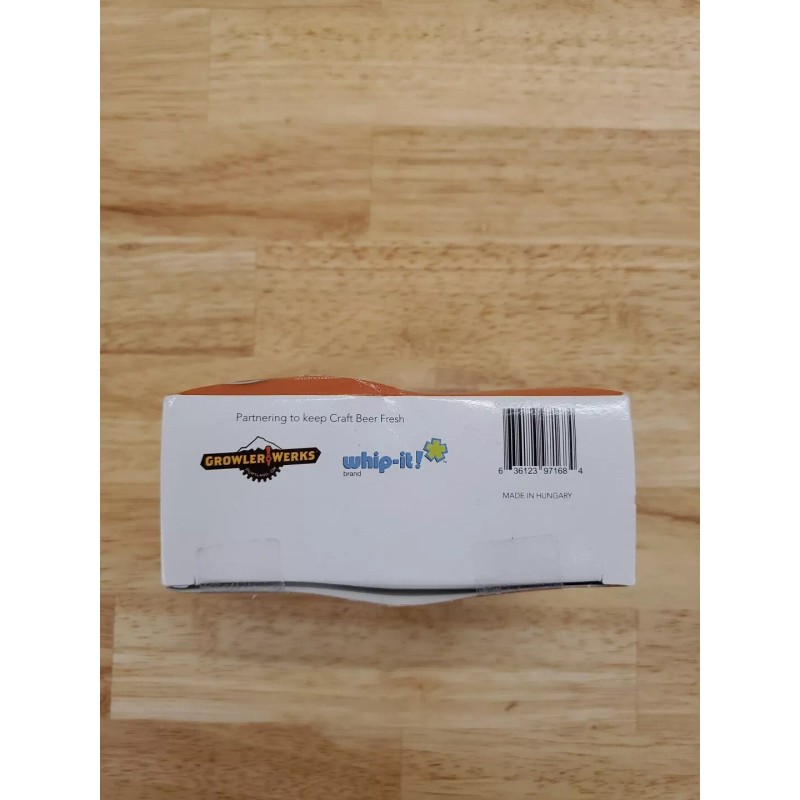 GrowlerWerks uKeg 128 CO2 Chargers 16g, Box of 10, Non-threaded,