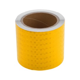HOPESPANNER Universal 32.81ft x 3.94In Air-Release Adhesive Pinstripe Tape Reflective Automotive Pinstriping Tape PVC Yellow